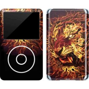 Skinit Decal MP3 Player Skin Compatible with iPod Classic (6th Gen) 80GB - Originally Designed Fire Tiger Design