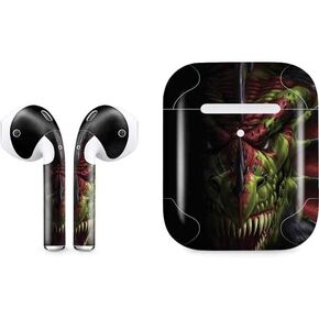 Skinit Skinit Audio Audio Skin متوافق مع Apple Airpods مع حالة الشحن اللاسلكية - Tate و Co. Lair of Shadows Dragon Design