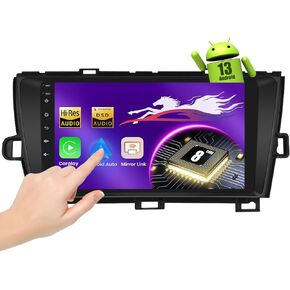 Wireless Carplay Car Stereo for Toyota Prius 2010-2015 with JBL with 9-Inch Touchscreen, [Qualcomm 8-core 4+64GB] Upriding Android 13 Car Radio Android Auto BT5.1/DSP/Hi-Res Audio/WiFi/SWC/GPS/OTA
