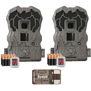 Stealth Cam Browtine 20MP Trail/Game Camera with 720P HD Video, 0.8s Trigger Speed, 60 Feet Flash, Night Mode, and 1-3 Image Burst - Camo (2 Pack)