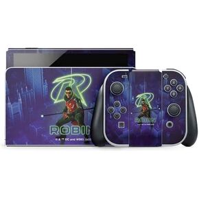 Skinit Decal Gaming Skin Compatible with Nintendo Switch OLED (2021) - Officially Licensed DC Comics Gotham Knights Characters Design