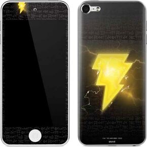 Skinit Decal MP3 Player Skin Compatible with iPod Touch (6th Gen 2015) - Officially Licensed Warner Bros Black Adam Lightning Bolt Design
