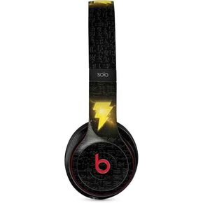 Skinit Decal Audio Skin Compatible with Beats Solo 3 Wireless - Officially Licensed DC Comics Black Adam Lightning Bolt Design