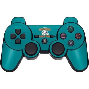 Skinit Decal Gaming Skin Compatible with PS3 Dual Shock Wireless Controller - Officially Licensed NFL Miami Dolphins Helmet Design