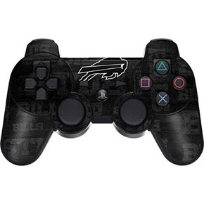 Skinit Decal Gaming Skin Compatible with PS3 Dual Shock Wireless Controller - Officially Licensed NFL Buffalo Bills Black & White Design