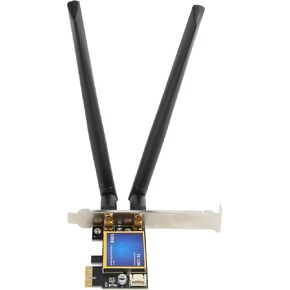 Fydun PCIE Card, 1200Mbps Bluetooth 4.0 2.4G 5G Band Desktop Network Adapter