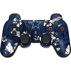 Skinit Decal Gaming Skin Compatible with PS3 Dual Shock Wireless Controller - Officially Licensed NFL Dallas Cowboys Tropical Print Design