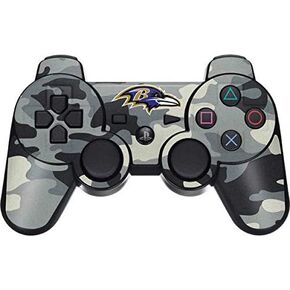 Skinit Decal Gaming Skin Compatible with PS3 Dual Shock Wireless Controller - Officially Licensed NFL Baltimore Ravens Camo Design