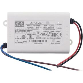 Mean Well APC 25W 700mA LED Driver APC-25-700 AC-DC Single Output Constant Current Switching Power Supply Converter Transformer with IP42 Plastic Case