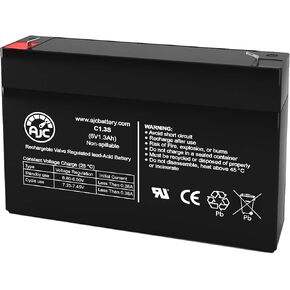 بطارية AJC متوافقة مع مجموعة الطاقة العالمية UB613 6V 1.3AH بطارية حمض الرصاص المختومة