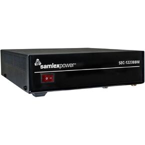Samlex SEC-1223BBM 23 amp Switching Power Supply with Built-in Battery Back-up Circuit AC-DC Desktop 120 Volt