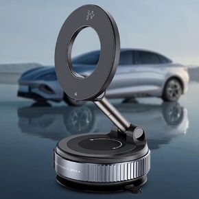 2025 Vacuum Magnetic car Phone Holder, Capable of 360 ° Rotation, Suitable for iPhone 16 Pro Max 15 14 13 12 Plus iPhone and Android car/Gym/Mirror Holder