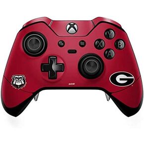 Skinit Skinit Gaming Gaming Skin متوافق مع جهاز التحكم في Xbox One Elite - تصميم نص جامعي لجامعة جورجيا المرخصة رسميًا