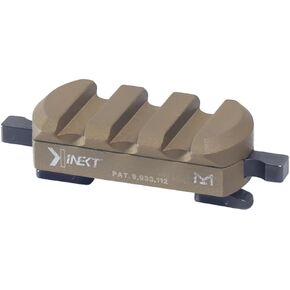 KDG KINECT 3 SLOT MOUNT للسكك الحديدية PICATINNY - خالية من الأدوات ، وحل التثبيت الملحق المدمج ، والمتعدد الاستخدامات (FDE)