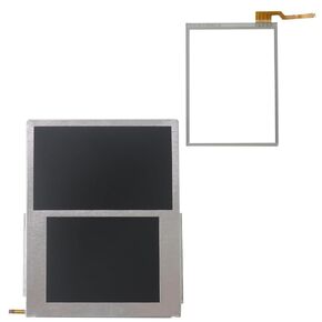 Huoptl Upgraded LCD Screen Display Top + Bottom + Touch Digitizer Replacement Compatible for Nintendo 2DS, New