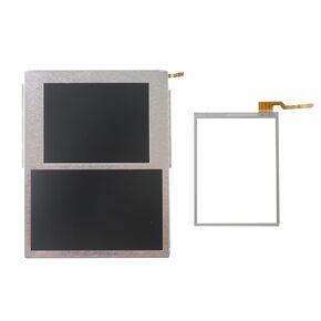 Huoptl New Replacement LCD Screen Display Top + Bottom + Touch Digitizer Compatible for N-intendo 2DS