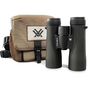 Vortex Optics Crossfire HD 10x42 Binoculars - HD Optical System, Tripod Adaptable, Rubber Armor, Waterproof, Fogproof, Shockproof, Included GlassPak - Unlimited, Unconditional Warranty