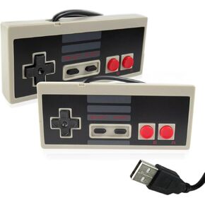 Retro USB PC Gaming Controller Classic Wired Game Joypad Handle Joystick For Nintendo NES Classic Game-2 Pack