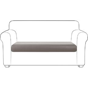 Yates Home PU Leather Couch Sofa Cushion Slipcover Water-Proof Elastic RV Seat Loveseat Sofa Furniture Protector Slip Cover for Settee Seater Replacement in Living Room（Chair XL, Light Gray） in Saudi Arabia