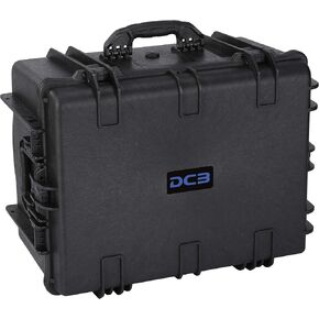 DCB Cases - Element 6705F | 26 x 20 x 14 Ext Dim | IP67 Waterproof | Pluck Foam Insert | Telescoping Handle | Rubberized Grips | Resin-Reinforced Injection Molded Plastic | 4 Latch Lid Close | Wheels