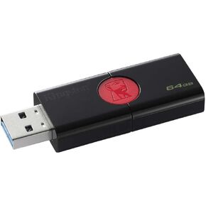 Kingston DT106/64GB USB 3.0 DataTraveler 106 Flash Drive Type-A USB Memory Stick backwards compatible with 2.0 USB up to 100 MB/s