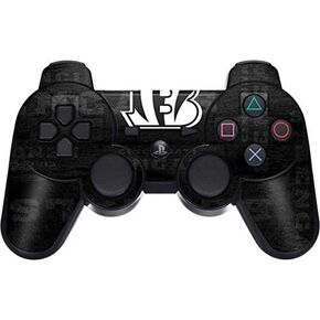 Skinit Decal Gaming Skin Compatible with PS3 Dual Shock Wireless Controller - Officially Licensed NFL Cincinnati Bengals Black & White Design