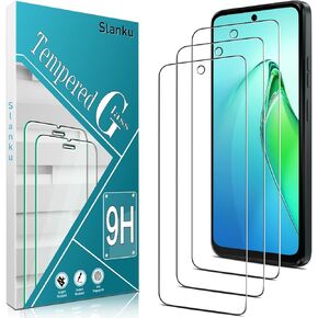Slanku (3 Pack for Moto G 5G 2025 Screen Protector, 9H Tempered Glass, Touch Sensitivity, Scratch Resistant, Case Friendly