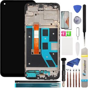 6.52" LCD Display Screen Replacement for OnePlus 1+ Nord N100 Screen Replacement Kit with Frame for Nord N100 BE2013 BE2015 BE2011 BE2012 LCD Display Touch Screen Digitizer with Tools
