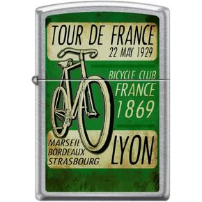 Zippo Tour De France Street Chrome Windproof Pocket Lighter New