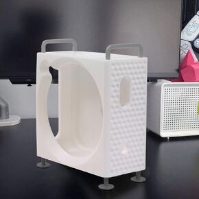Mini Chassis for Mac Mini M4/M4 Pro 2024, 3D Printed Vertical Computer Case Protective Dustproof Bracket Storage Stand DIY PC Part (B)