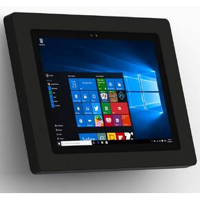 VidaMount Black Enclosure and Fixed Tilted 15° Wall Mount [Bundle] Compatible with Microsoft Surface Pro 7+, Pro 7, Pro 6, Pro 5, Pro 4