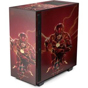 Skinit Decal Gaming Skin Compatible with NZXT H510 Compact ATX Mid-Tower Case - Officially Licensed Warner Bros The Flash Movie: The Fastest Man Alive Design