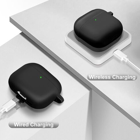 for Airpods 4 Case 2024 with Cute Keychain for Women Girly, Soft Silicone Protective Apple AirPods 4th Generation Cases Cover for Airpod iPod 4th Gen, Anti-Scratch, Front LED Visible, Rose Gold in Kuwait