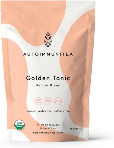AIP Tea توازن الغدة الدرقية يدعم مزيجًا عشبيًا للأطعمة المتوافقة مع النظام الغذائي لبروتوكول المناعة الذاتية، كامل 30، صديق للباليو، أعشاب عضوية - التولسي، القرفة، الهندباء، إليوثيرو in Saudi Arabia