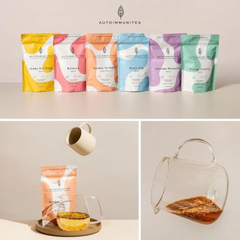 AIP Tea توازن الغدة الدرقية يدعم مزيجًا عشبيًا للأطعمة المتوافقة مع النظام الغذائي لبروتوكول المناعة الذاتية، كامل 30، صديق للباليو، أعشاب عضوية - التولسي، القرفة، الهندباء، إليوثيرو in Saudi Arabia