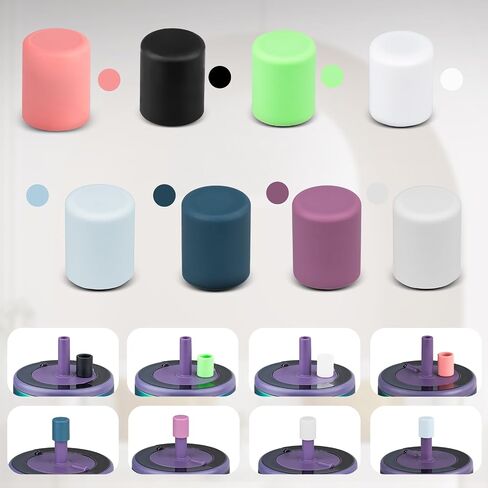 2 Pack Magnetic Straw Caps Compatible with BrüMate All Era and Resa Tumblers, Silicone Straw Caps Toppers Compatible with Brumate Accessories, Covers Protectors BPA Free (Black) in Saudi Arabia