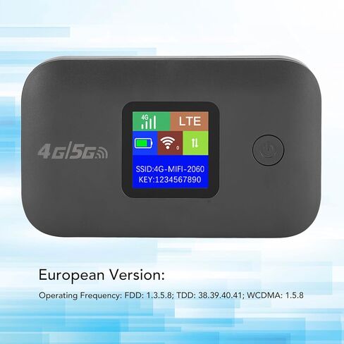 يدعم جهاز التوجيه المحمول 4G LTE ، نقطة ساخنة للهواتف المحمولة مع فتحة بطاقة SIM ، بطارية 8-10 مستخدمين 3000 مللي أمبير في الساعة ، مصنوعة من ABS Premium للمنزل ، المكتب ، السفر (النسخة الأوروبية) in Kuwait