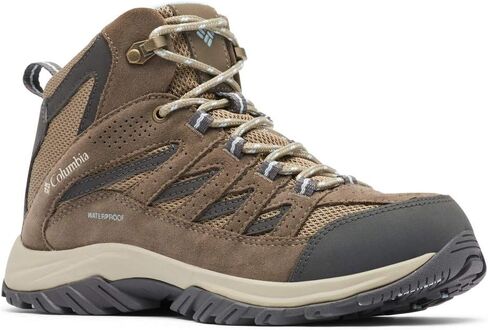 Columbia Women's Crestwood Mid Waterproof Hiking Boot, Nori/Peach Blossom, 10 M US in Saudi Arabia