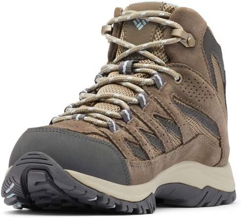 Columbia Women's Crestwood Mid Waterproof Hiking Boot, Nori/Peach Blossom, 10 M US in Saudi Arabia