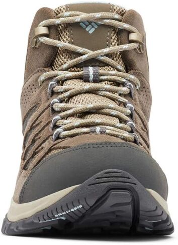 Columbia Women's Crestwood Mid Waterproof Hiking Boot, Nori/Peach Blossom, 10 M US in Saudi Arabia