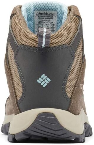 Columbia Women's Crestwood Mid Waterproof Hiking Boot, Nori/Peach Blossom, 10 M US in Saudi Arabia