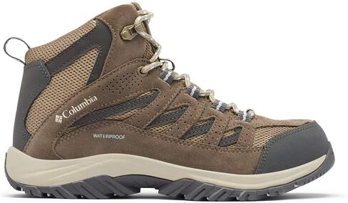 Columbia Women's Crestwood Mid Waterproof Hiking Boot, Nori/Peach Blossom, 10 M US in Saudi Arabia