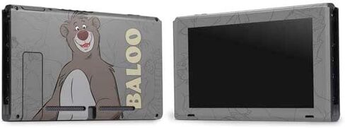 Skinit Decal Gaming Skin Compatible with Nintendo Switch Bundle - Officially Licensed Disney Jungle Book Baloo Portrait Design in Saudi Arabia