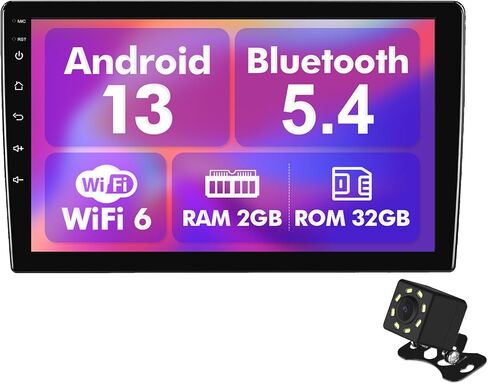 Android 13 Car Radio for 2+32G Ford Mustang 2010-2014 9.7'' 1280 * 720 Touchscreen Car Stereo with Carplay Android Auto Backup Camera Mirror Link GPS Navigation WiFi 6 Bluetooth 5.4 FM SWC in Saudi Arabia