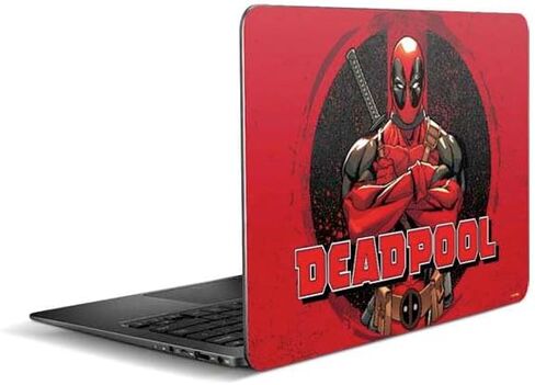 Skinit Decal Laptop Skin Compatible with Zenbook UX305FA 13.3in - Officially Licensed Marvel Deadpool Wade Wilson Design in Saudi Arabia