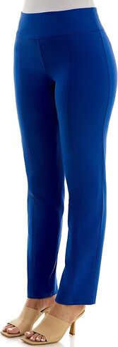 Zac & Rachel Women's Petite Millennium Fabric Pull-On Slim Leg Pant, Chino, 8P in Kuwait