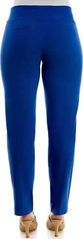 Zac & Rachel Women's Petite Millennium Fabric Pull-On Slim Leg Pant, Chino, 8P in Kuwait