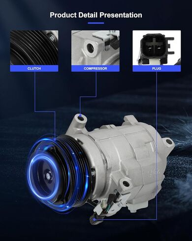 ECCPP 1999-2001 ل دودج Ramcharger ل دودج ل Ram 1500 2500 3500 3.9L 5.2L CO 4785C ضاغط مكيف الهواء مع قابض SD7H15 in Kuwait