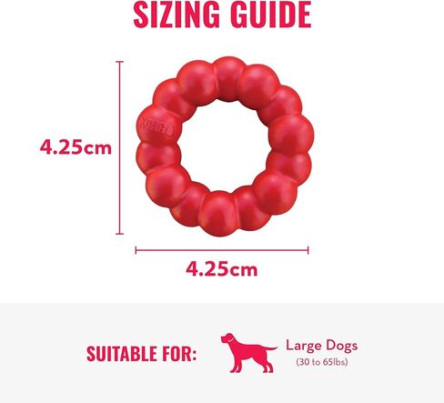 KONG - Ring and Goodie Ribbon - Durable Rubber Dog Chew Toy and Treat Dispensing Toy - for Small Dogs in Saudi Arabia