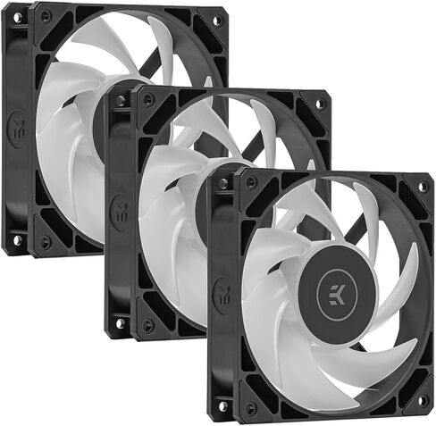 EKWB EK-Loop FPT 120mm Fan, 550-2300 RPM, Digital RGB, Black, 3-Pack in Saudi Arabia